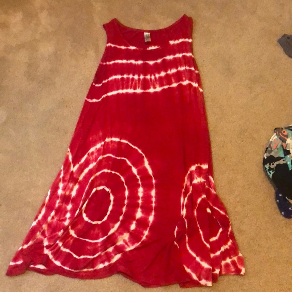 Red sundress/coverup